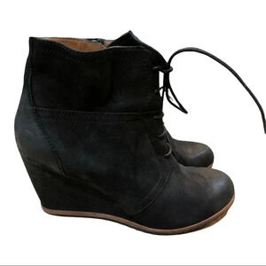 Biala Alyssa black leather bootie size 39